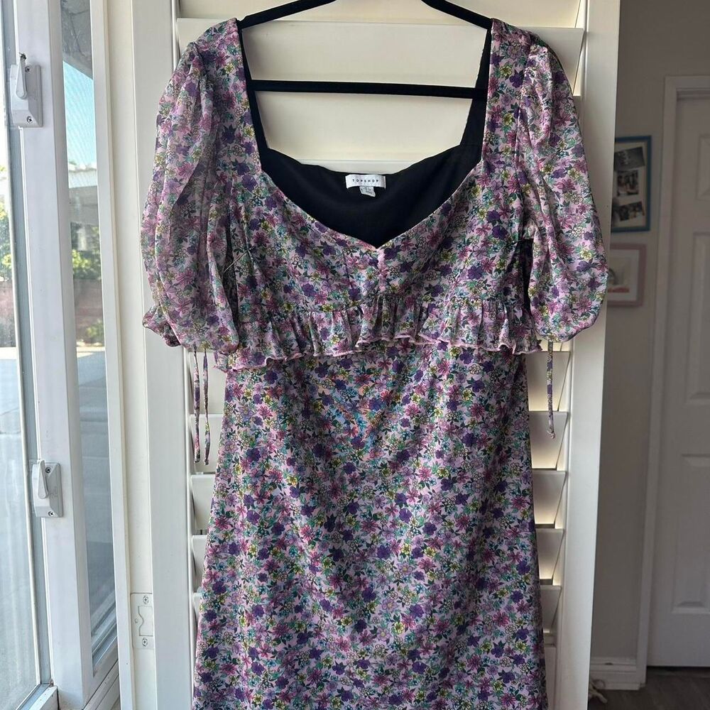 Topshop Women's Floral Mini Dress